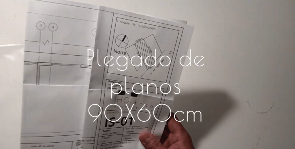 Cómo doblar planos 90X60 a tamaño&nbsp;carta